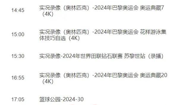 cct5今直播节目表(cct5+节目表今天 回放)  第2张