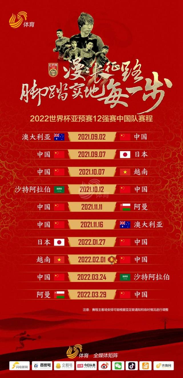 国足12强赛赛程时间(国足12强赛赛程时间日本)  第2张
